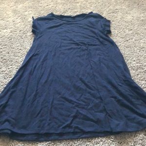 Short sleeve swing t- shirt dress